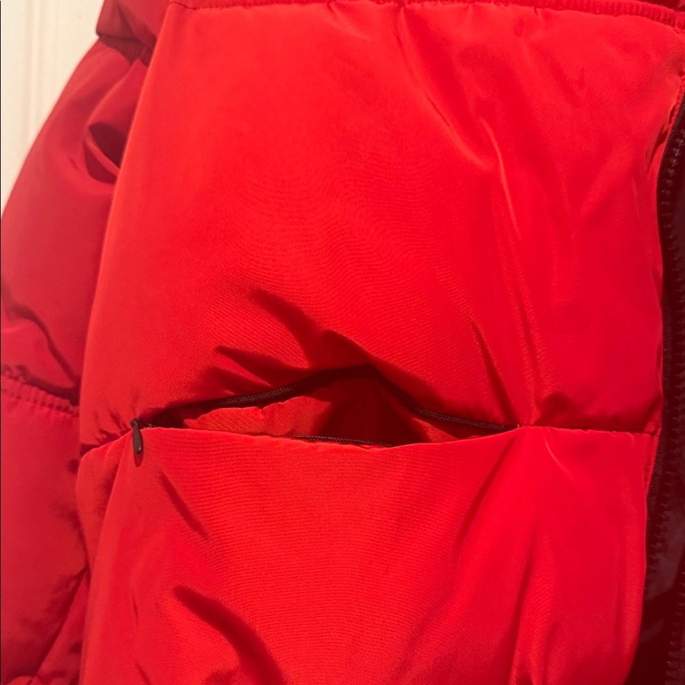 Divided Red Puffer Jacket - Picture 2 of 2